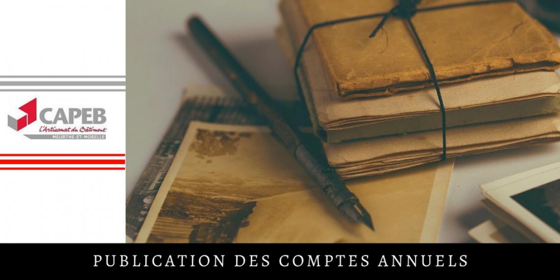 PUBLICATION DES DOCUMENTS COMPTABLES COMPTES ANNUELS visual data 3